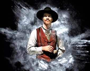Doc Holliday Art Print: Tombstone Legend, Signed Western Portrait