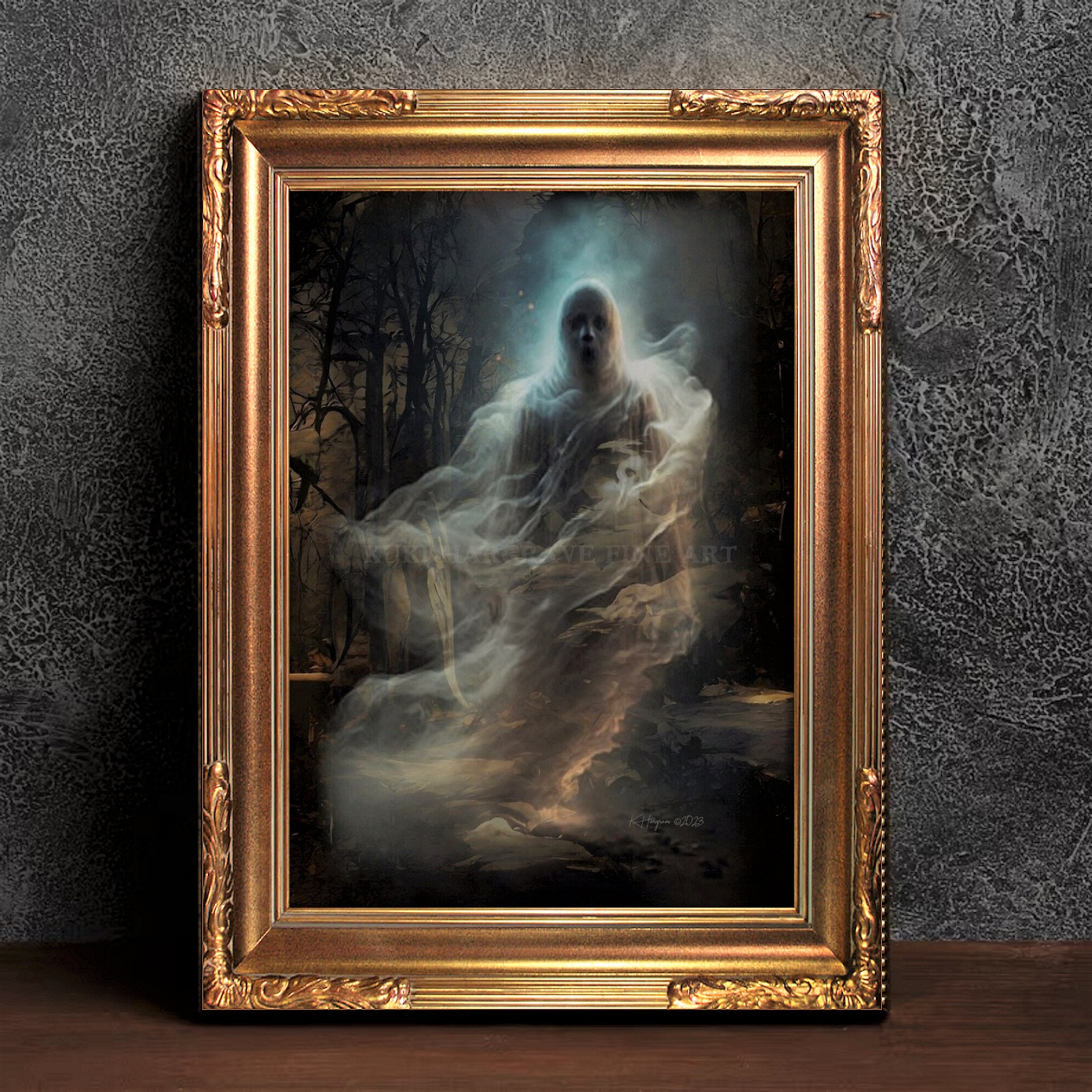 Signed Ghost Giclee Print: Spooky Victorian Gothic Wall Art - Etsy