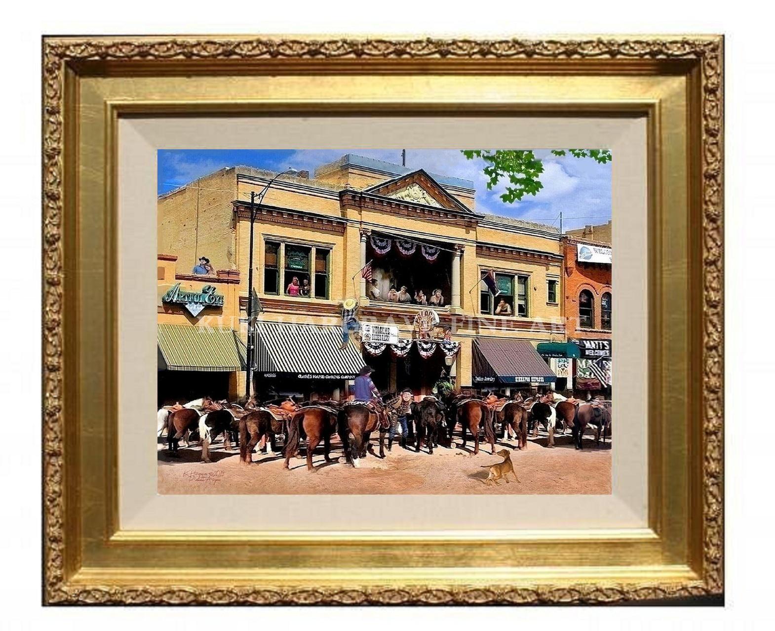 Palace Saloon Art Print: Rodeo Cowboys, Whiskey Row, Prescott AZ - Etsy