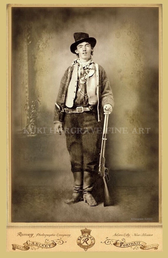 Billy the Kid Photograph: Restored Old West Portrait Art Print - Etsy