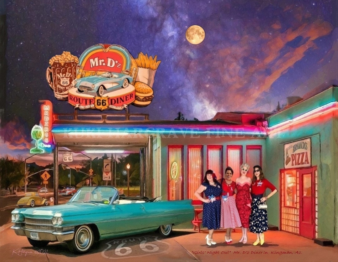 Wall Decor Kingman AZ Mr. D'z Diner Cruisin' Route 66 Fun