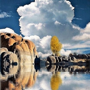 Watson Lake Art Print: Prescott Arizona Fall Landscape