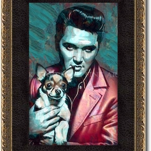 Vintage Velvet Elvis Painting - Etsy