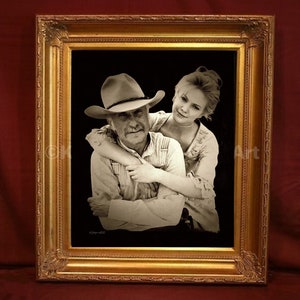 Lonesome Dove Art Print: Gus and Lorie, Old West Portrait Signed