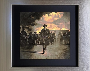 Impresión de la lápida de Wyatt Earp: OK Corral, impresión artística firmada por K. Hargrave