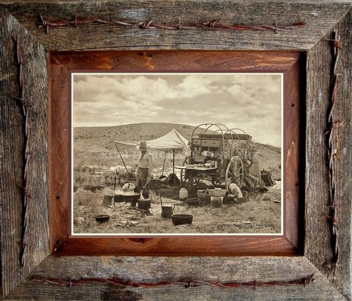 Chuck Wagon Print: 1907 Texas Ranch, Cowboy Camp Cook - Etsy