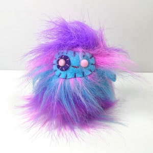 Weird Plush Monster - Small Stuffed Animal - Miniature Toy - Little Uggle - OOAK -  Desk Toy - Kids Decor - FREE SHIPPING