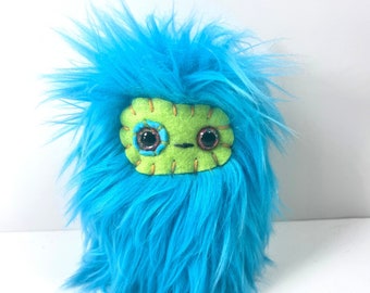 Monster Plush - Small Stuffed Animal - Kawaii Plush Toy - Happy Little Monster - Weird Gift - Ugly Cute Monster - FREE SHIPPING