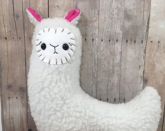 Llama Stuffed Animal - Plush Alpaca - Soft Farm Animal - Kawaii