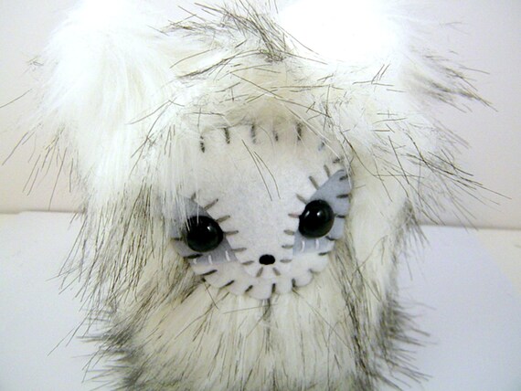 stuffed arctic fox plush animal