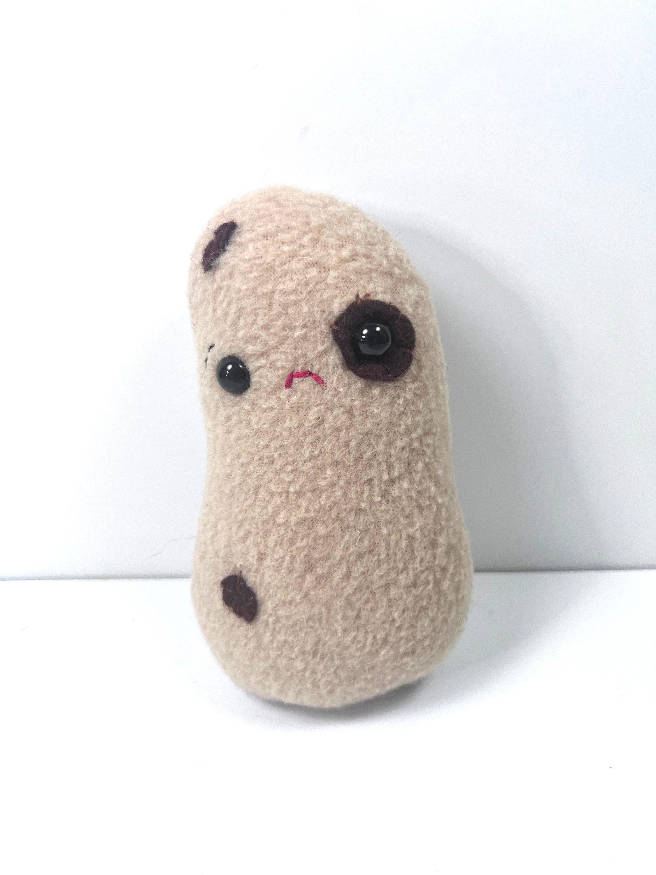 Sad Little Potato Plushie Cute Pretend Food Toy Kawaii Potato Stuffed Animal  Silly Little Toy Potato Novelty Plush 