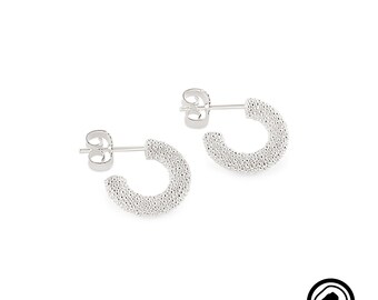 Cleo Hoop Earrings made from Fairmined Silver | Small Hoop Earrings | Sustainable Jewelry | Handmade in Germany | Fair Silver Jewelry