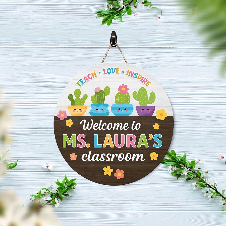 Welcome To Classroom Sign For Door