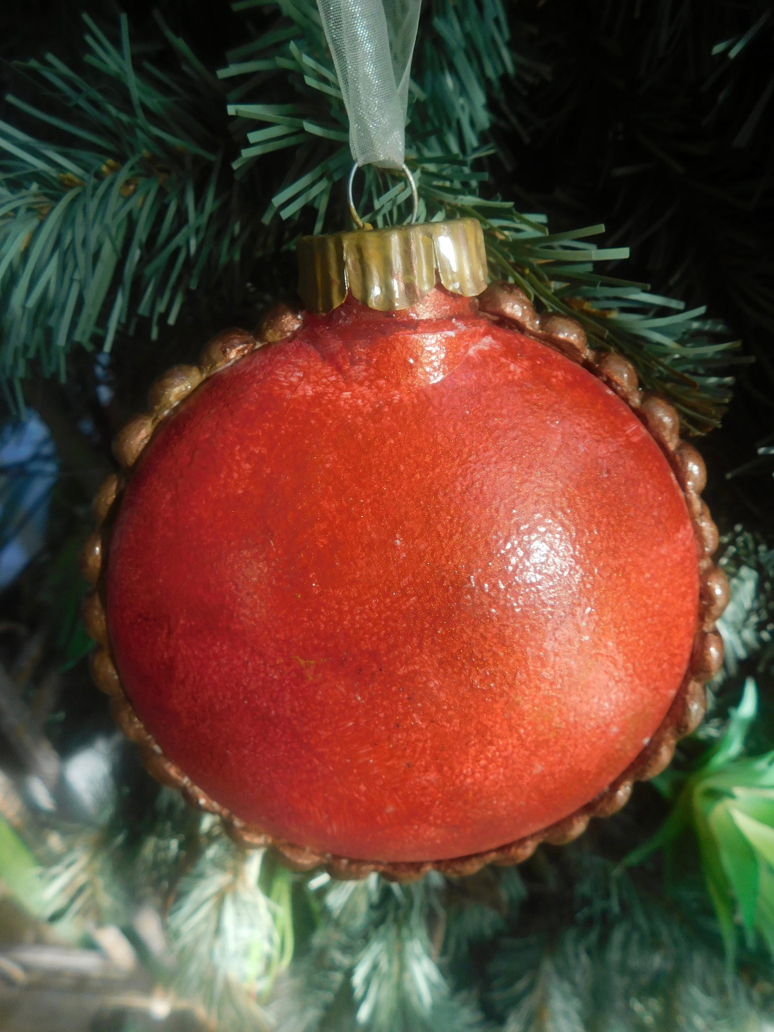 Theotokos Orthodox Christmas Ornament, Unique Icon Art, Religious Icon