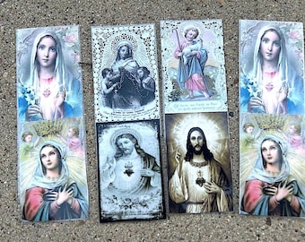 Catholic Bookmarks  Jesus Christ Virgin Mary Bookmarks , Inspirational  Book Gift ,