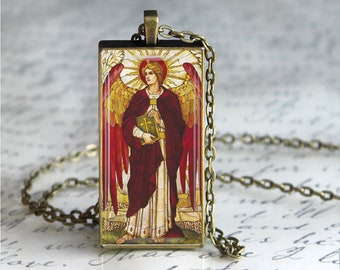 Archangel Uriel, God Is My Light ,Religious Necklace, Christian Jewelry, Religious  Gift