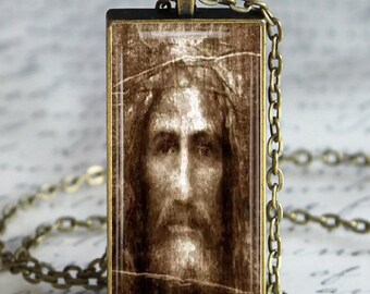 Holy Face of Jesus Pendant, Shroud of Turin, Religious Gift