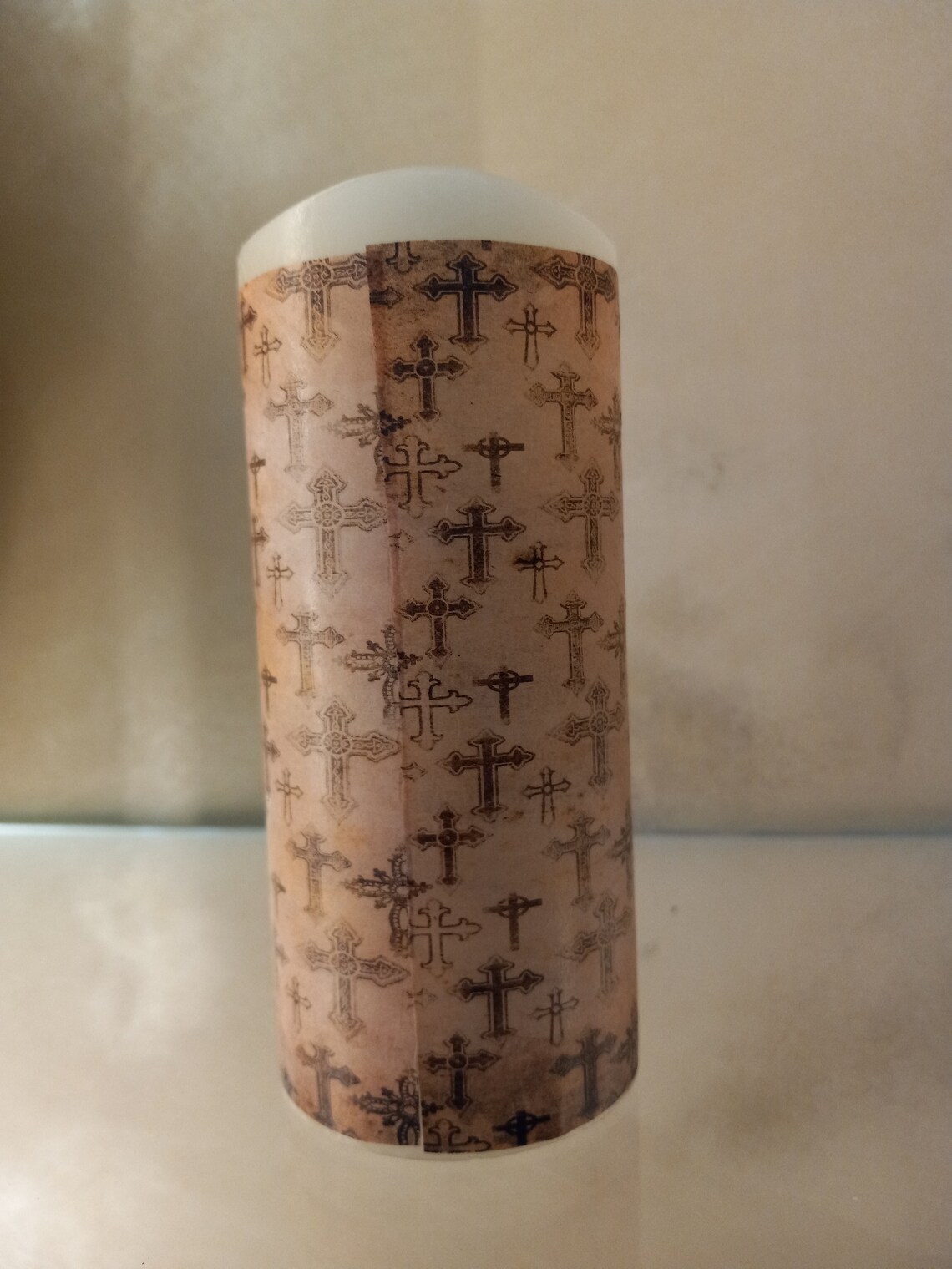 Holy Face Jesus Christ Candle Shroud of Turin Flameless Etsy