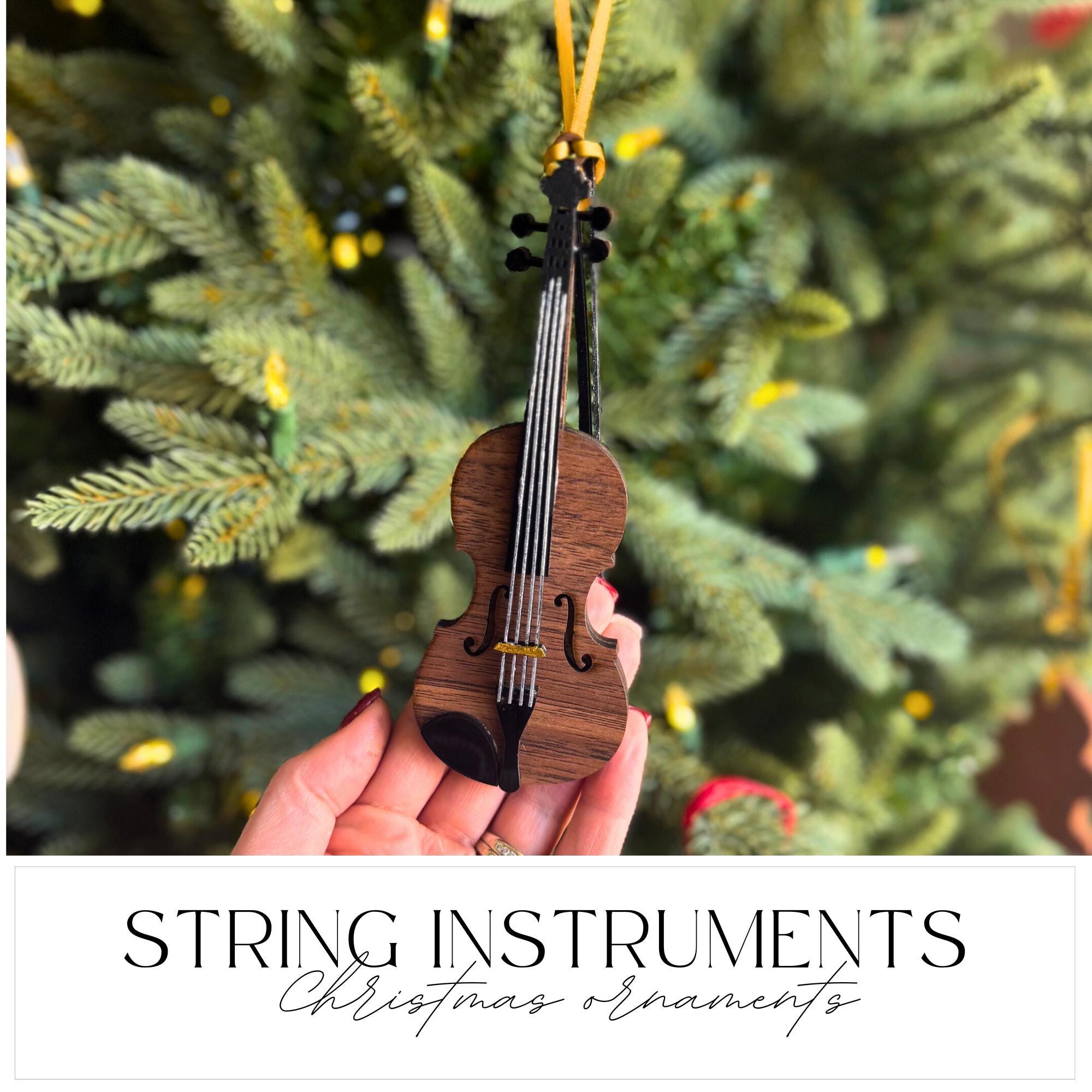 12 Pcs Modèle De Violon Instruments Décoration Noël Musique Ornements