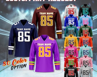 Custom Long Sleeve Team Jersey, Personalized Sports Uniform