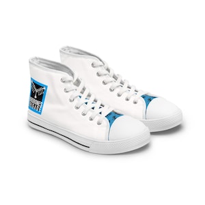 BirdBonesbrigade &quot;&quot;BlueBird&quot;&quot; Frauen High Top Schuh, Skate Schuh, Streetwear Stil, Stilvolle Fun Schuhe, Einzigartiges Geschenk.&quot;