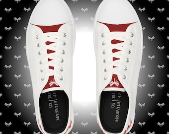 Zapatillas bajas blancas Red Bird para hombre / Zapatillas de calle con diseño BirdBones