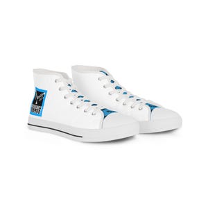BirdBonesbrigade &quot;&quot;BlueBird&quot;&quot; Herren High Top Schuh, Skate Schuh, Streetwear Style, Stylish Fun Schuhe, Einzigartiges Geschenk.&quot;