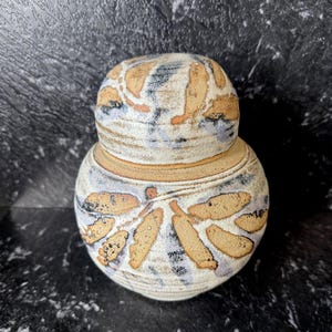 Vintage Lidded Studio Pottery Jar – Multi-Functional Handmade Ceramic Bowl Lid Jar – Earthy Glazed, Signed Base