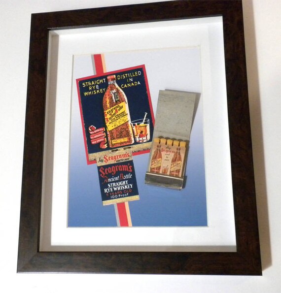 Gift Sale Whiskey Bar Decor Collectible Seagrams Wall Decor Etsy