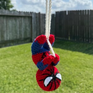 Handmade Crochet Hanging Spiderman