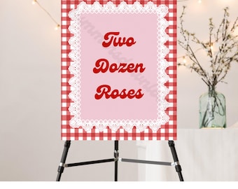 Two Dozen Roses birthday party decor