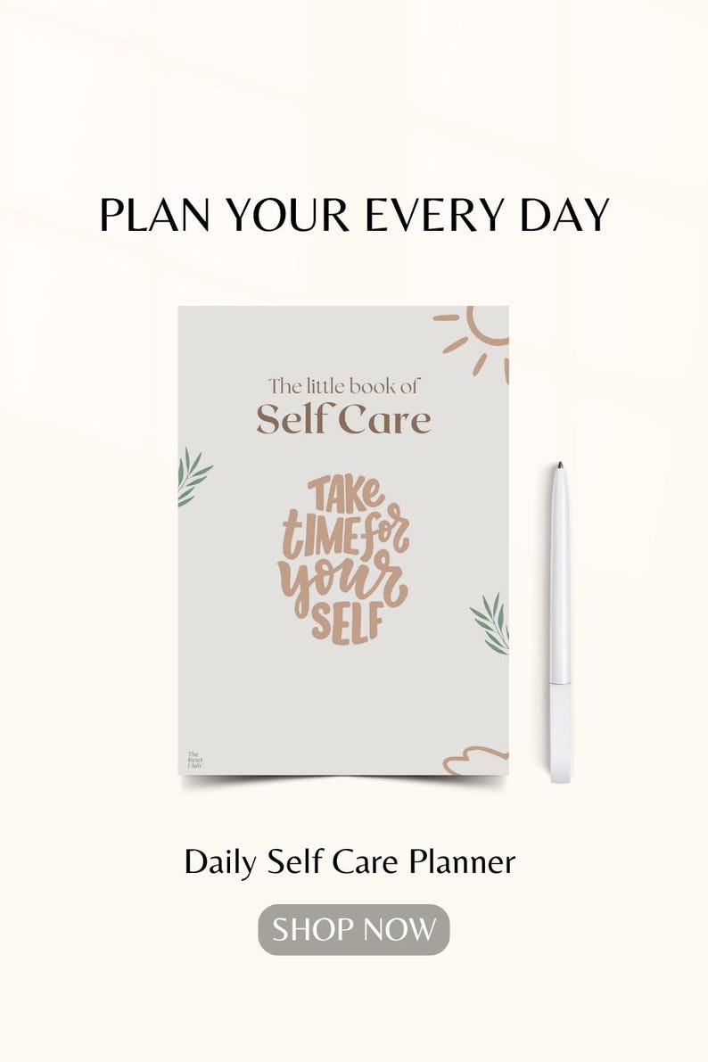 Self-care Planner Printable | Daily Self-care Journal PDF | Minimalist ...