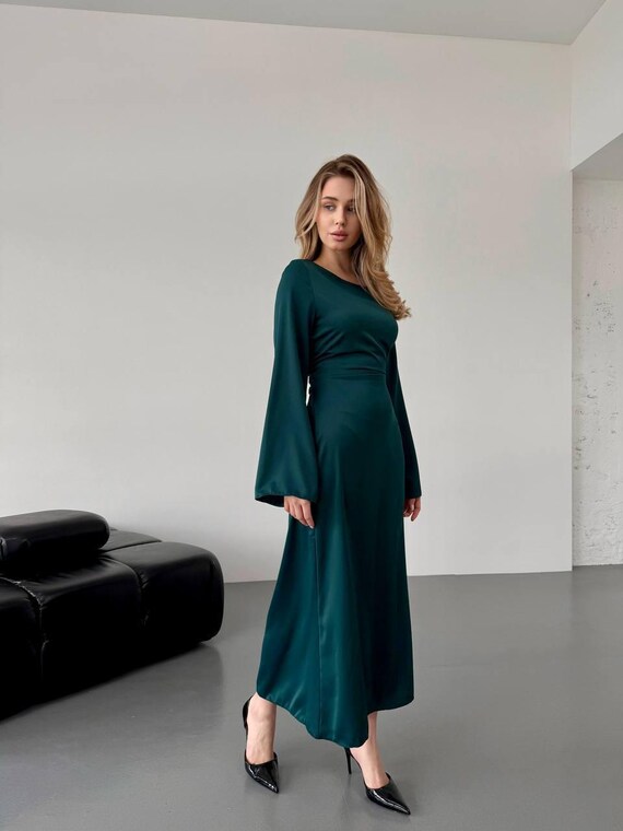 green emerald velvet dress Timeless Beauty Babydoll Dress in Hunter Green  Three Cords Boutique