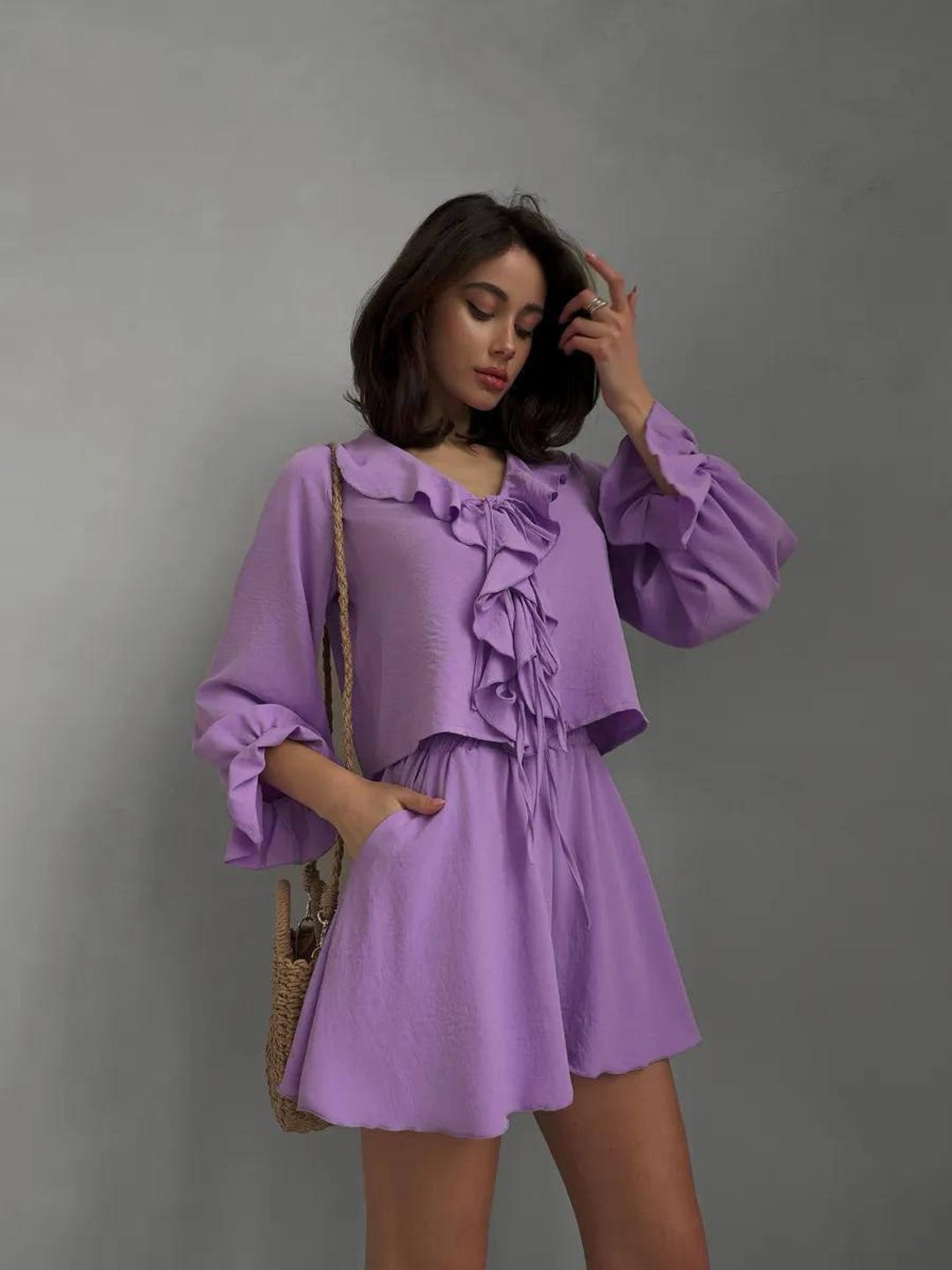 Coastal Bloom Two-Piece Pant Set main image 0