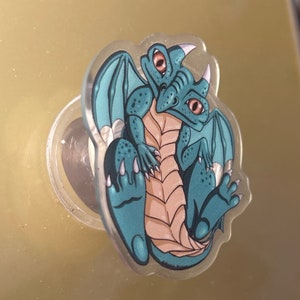 Baby Dragon Acrylic Phone Grip image 1