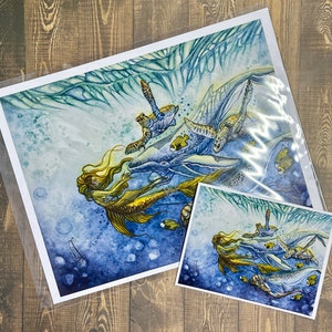 Sentinel van de zeemeermin Art Print