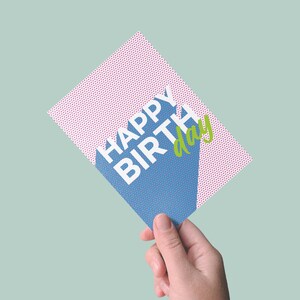 Cartão de Feliz Aniversário para Imprimir, Cartão de Aniversário Bonito para Imprimir e Envelope