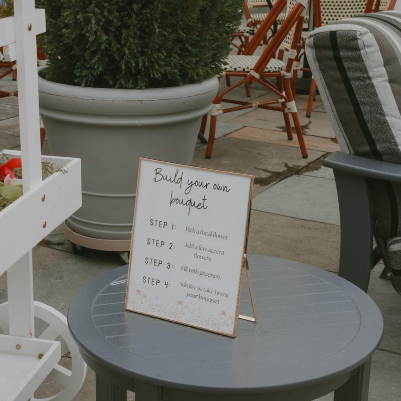 Flower Bar Sign Etsy