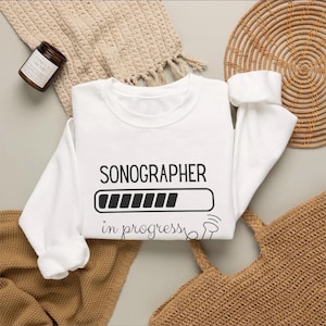 Sonographer In Progress Crew Neck Sweatshirt