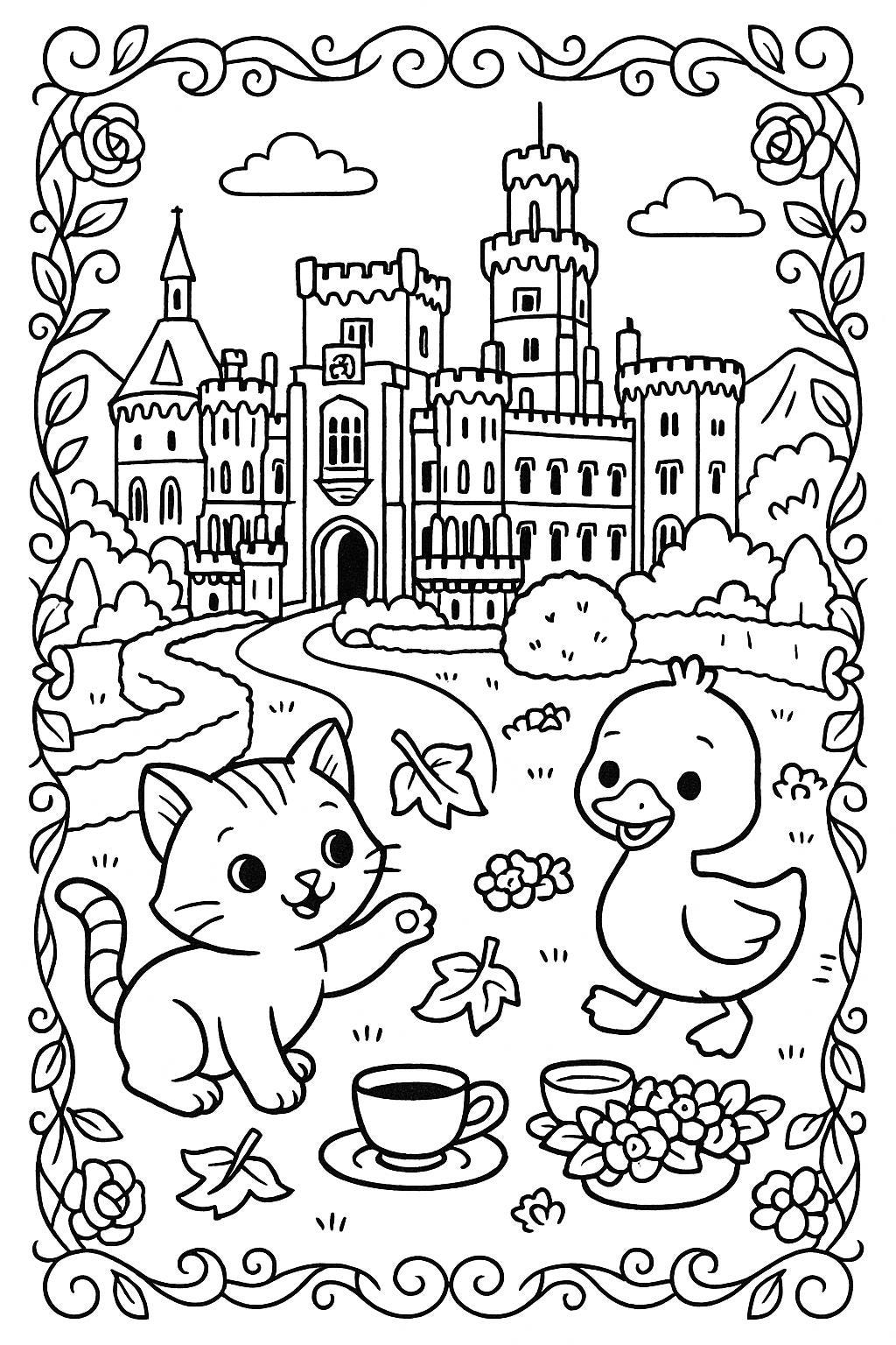 Czech Castles & Palaces Coloring Pages for Kids | 25 Printable Sheets ...