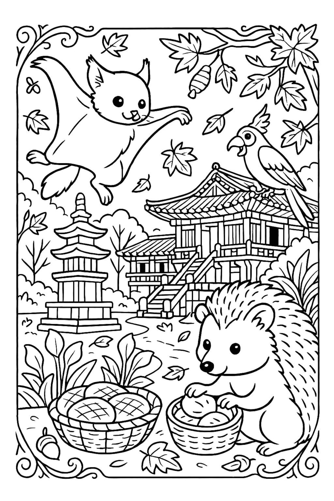 South Korea Coloring Pages: Korean Culture, Animals (digital Download 8 ...