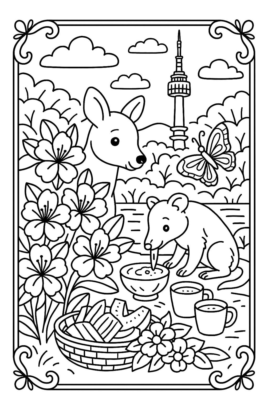 South Korea Coloring Pages: Korean Culture, Animals (digital Download 8 ...