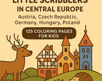 Central Europe Coloring Pages for Kids: Austria, Germany, Poland (PDF Download)