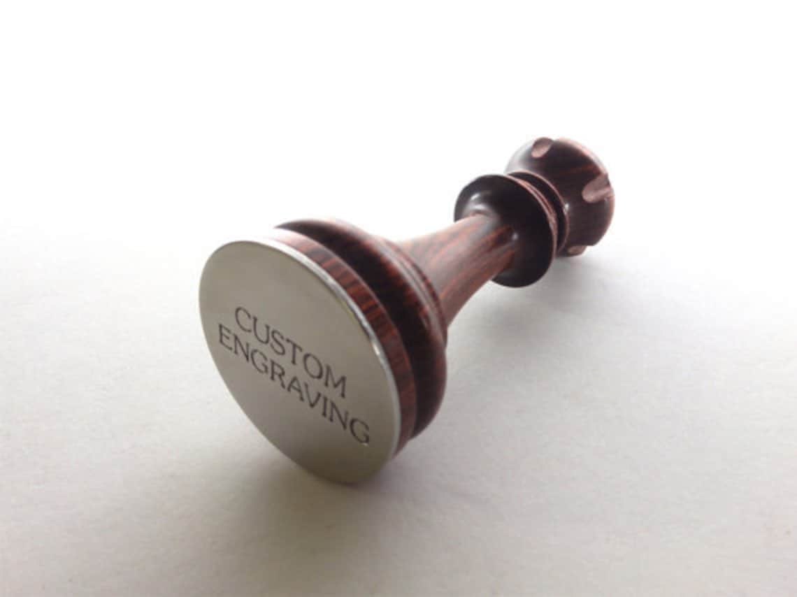 Custom Engraved King Chess Piece Keychain Etsy