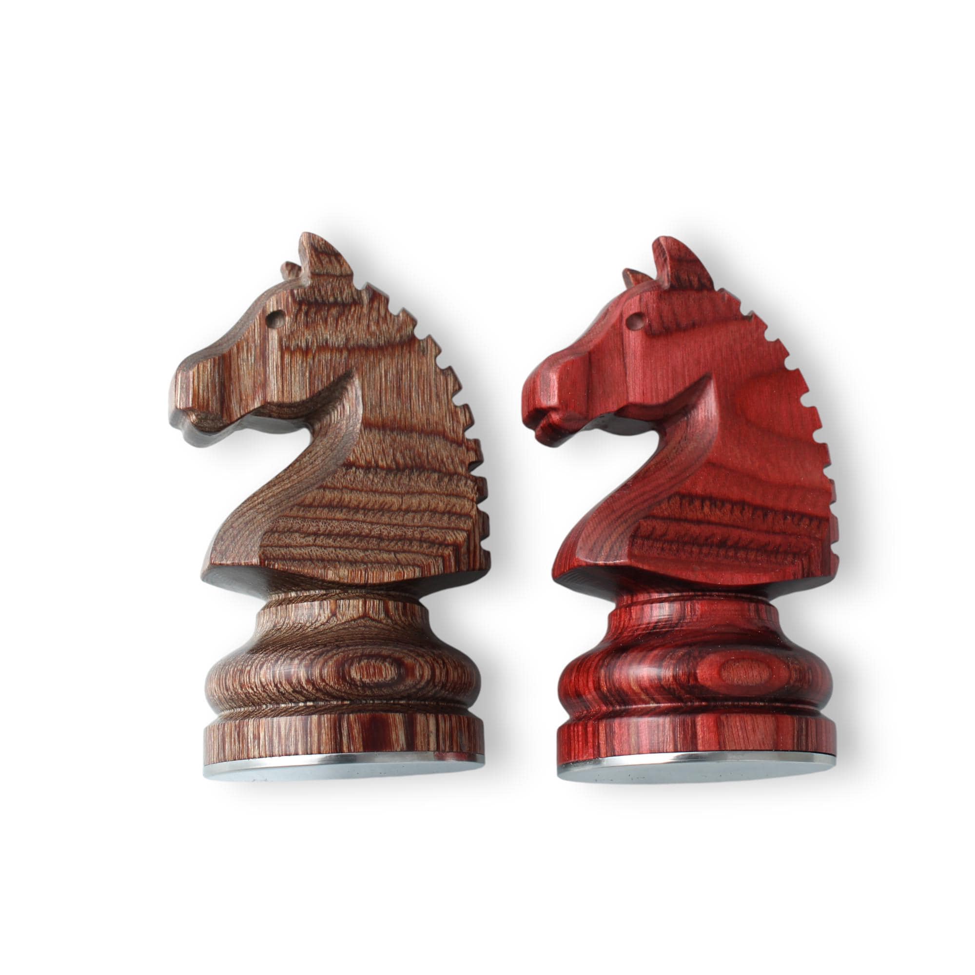 Boutons De Manchette Vintage - Tête De Cheval (Cavalier D'échecs) - Doré - Réf. 8917 - Occasion Bon état