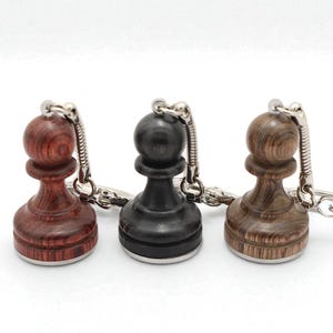 Custom Engraved Pawn Chess Piece Keychain