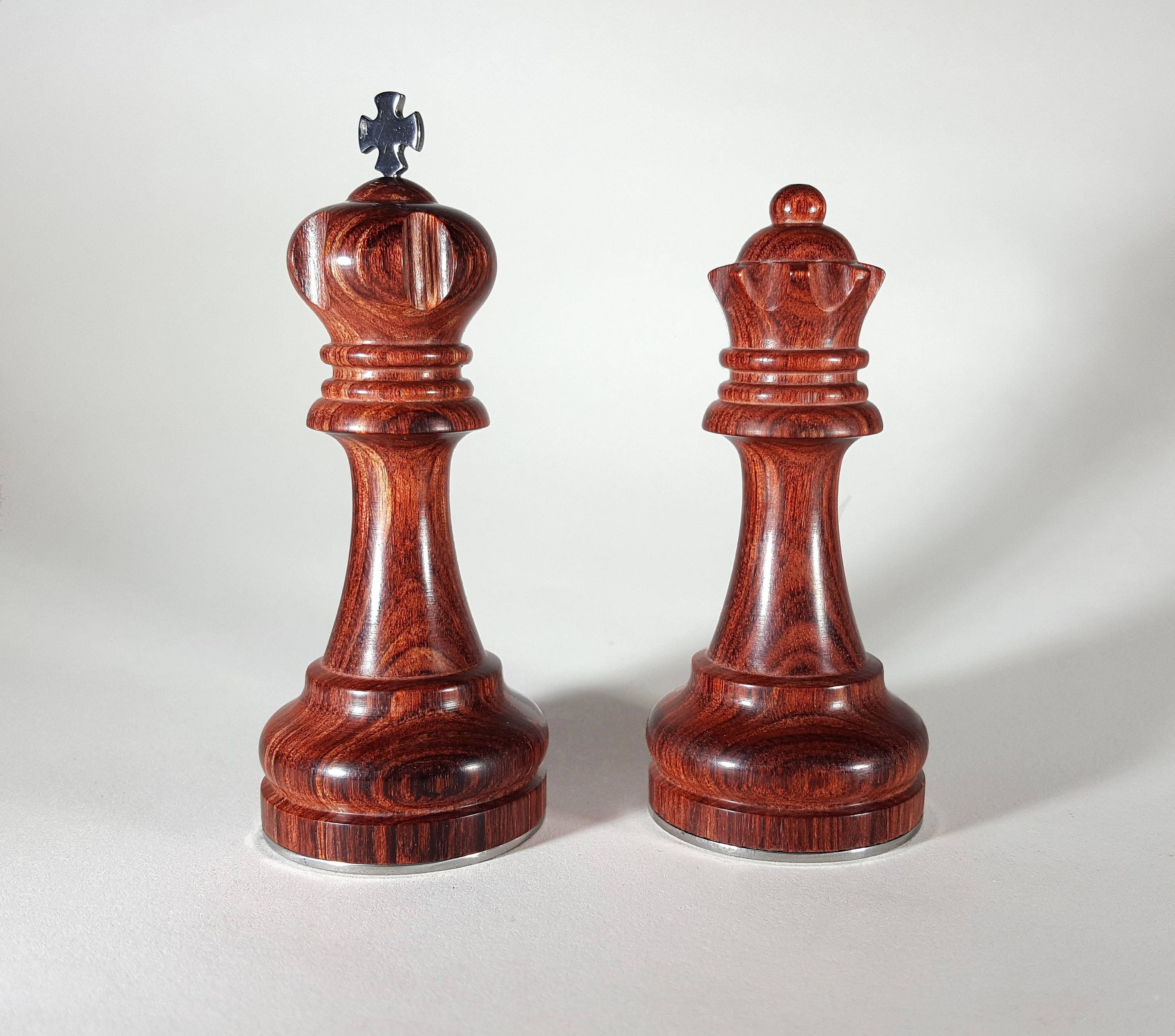 King and Queen Chess Piece Custom Engraved Anniversary -  Portugal