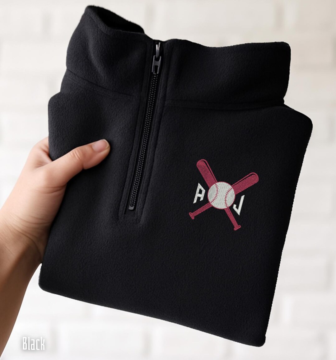 Personalized Embroidered Baseball Quarter Zip, Game Day Outfit ...