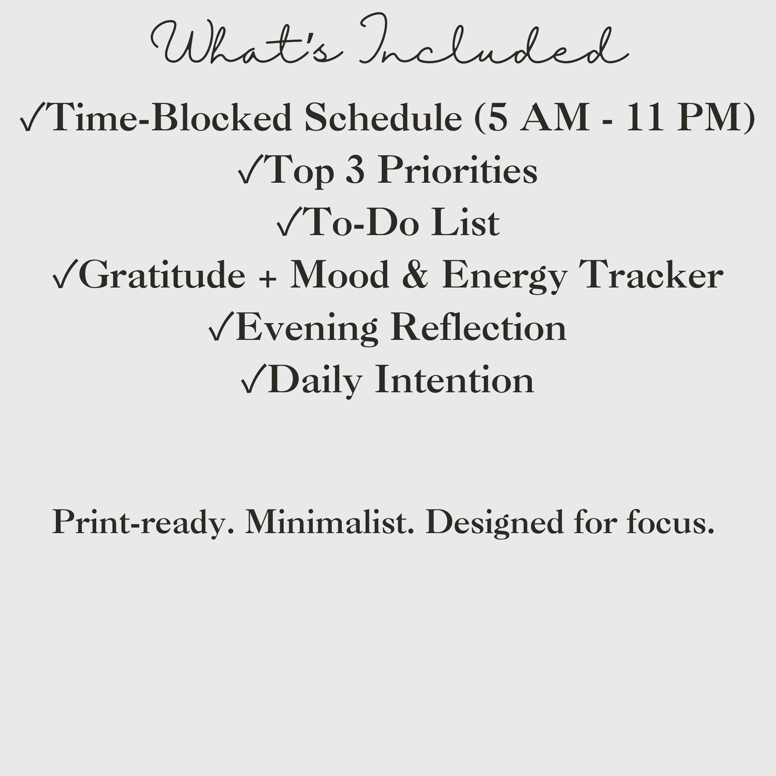 Daily Progress Planner - Printable PDF for Time Blocking, Focus, and ...
