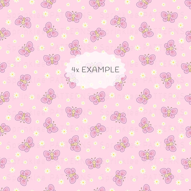Pink Butterfly Seamless Pattern for Baby Fabric, Toddler Pajamas ...